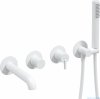 Deante SILIA Bateria wannowa 4-otworowa podtynkowa bianco BQS_A18P